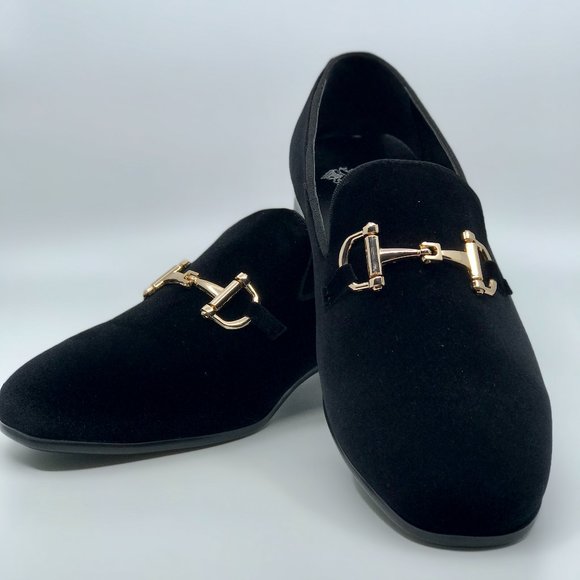 New Men\'s Black Dress Loafers